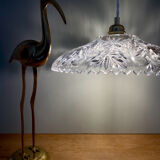 Vintage glass lampshade pendant light - tableware collection -