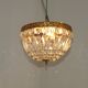 French Mid-Century Bronze and Crystal Bag Light – Flush Mount 5202