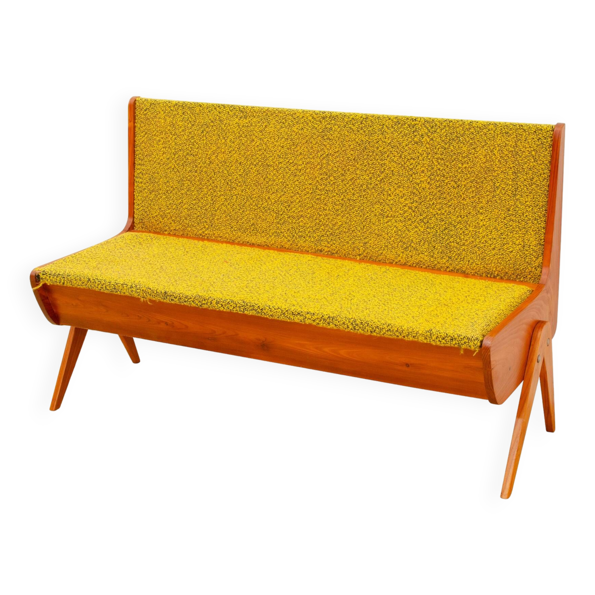 Small mid-century bench, 1960s, Czechoslovakia