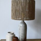 Rope and sandstone lamp