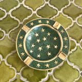 Cloisonné brass ashtray with star decoration