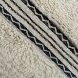 White Berber carpet in new Beni Ourain wool 160x280 cm