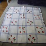 Nappe années 80 avec 5 serviettes de table