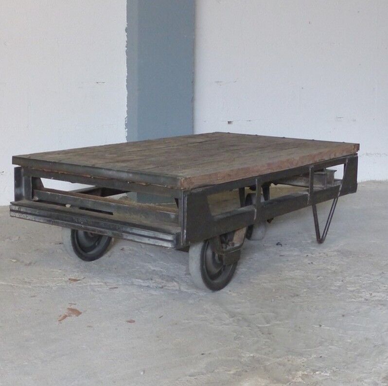 Coffee table factory cart