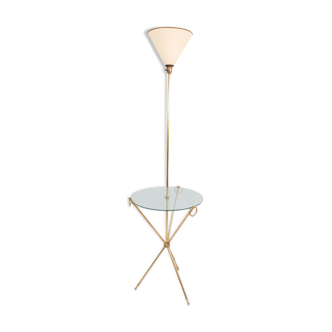 Brass tripod floor lamp Maison Jansen