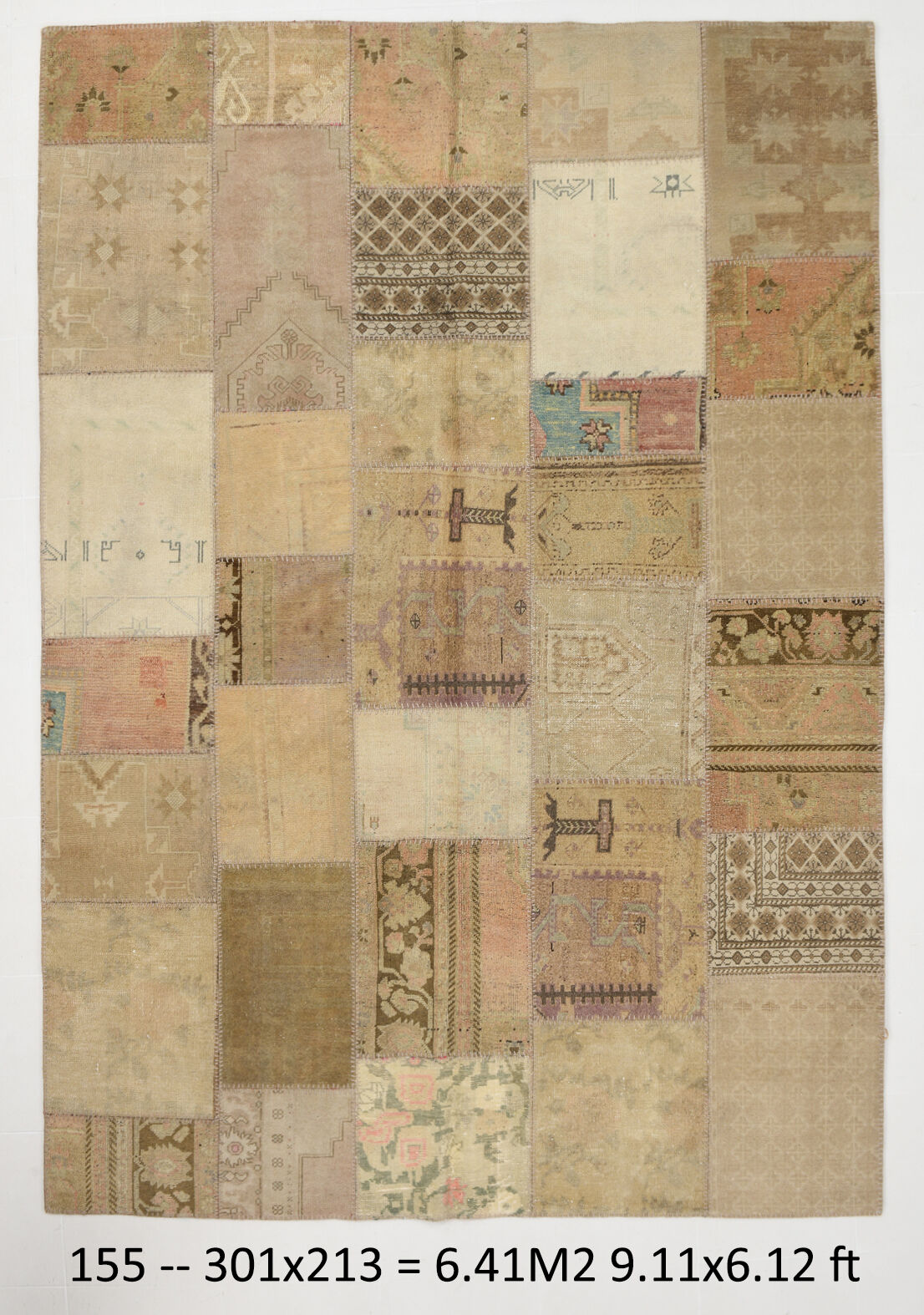 Brown rug 213x301cm