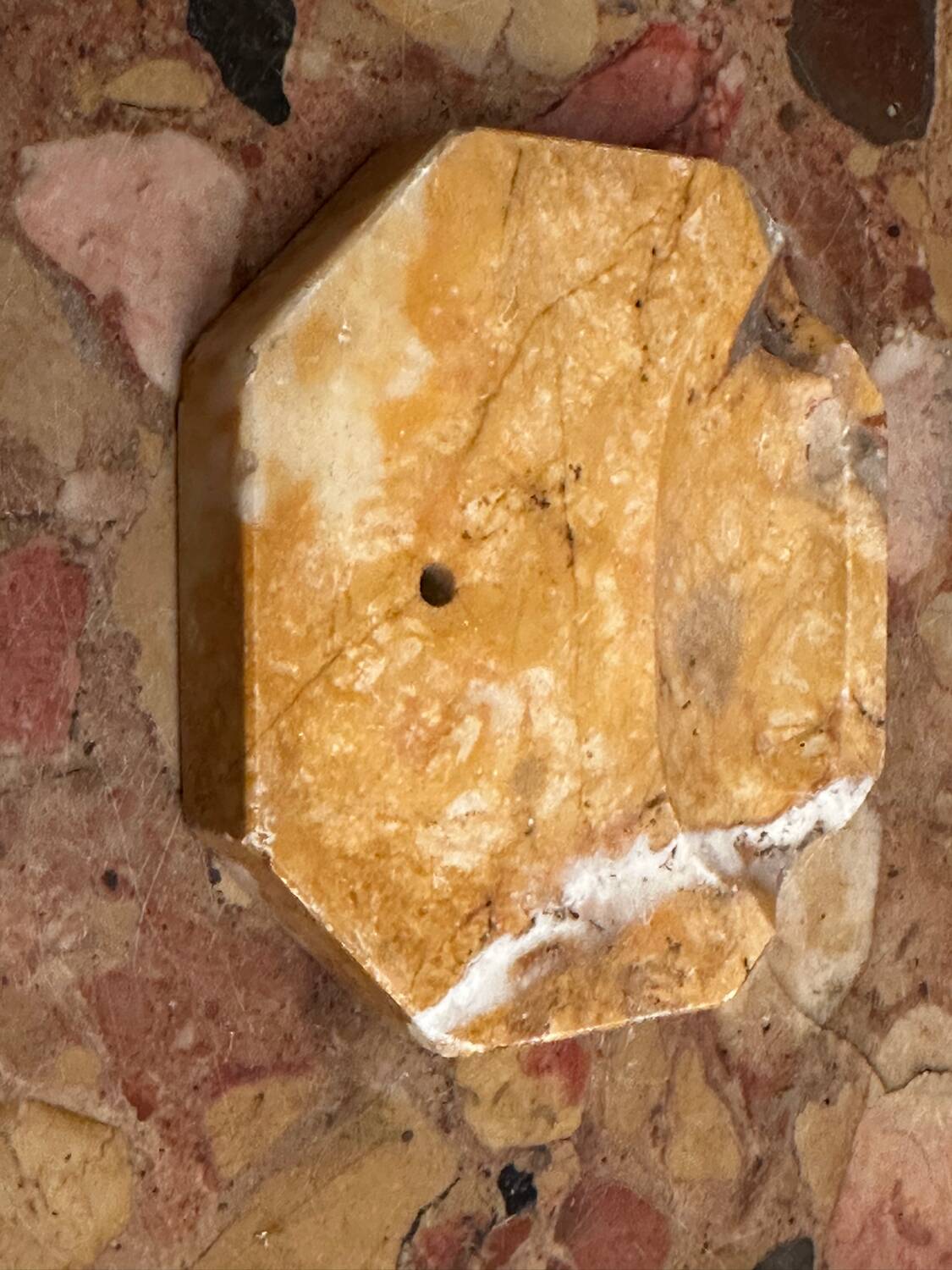 Art Deco Orange Marble Ashtray/ Catchall