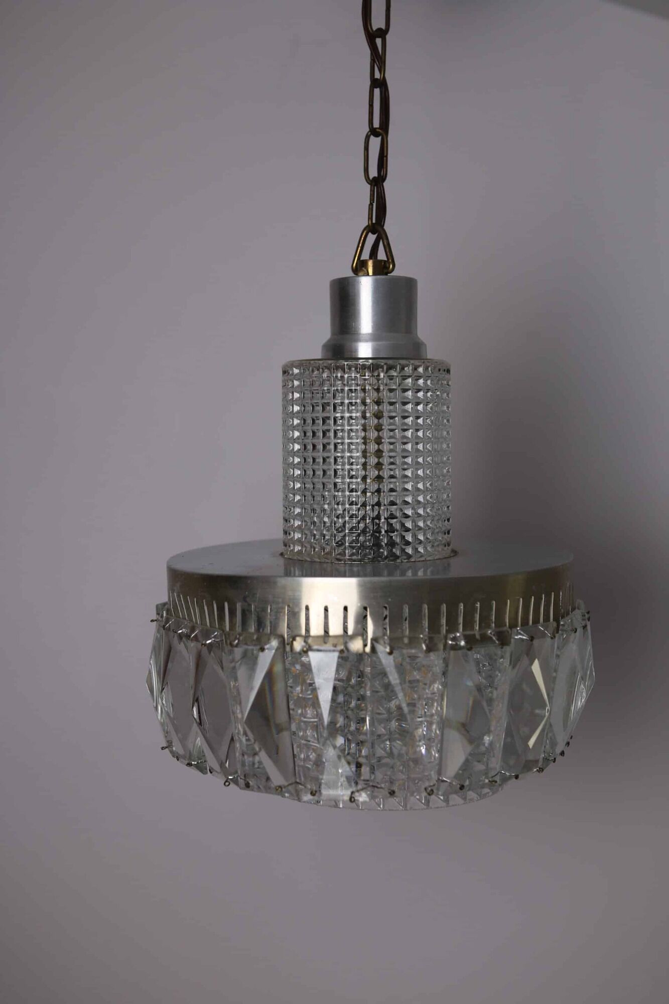 Mid-century chandelier with pendants