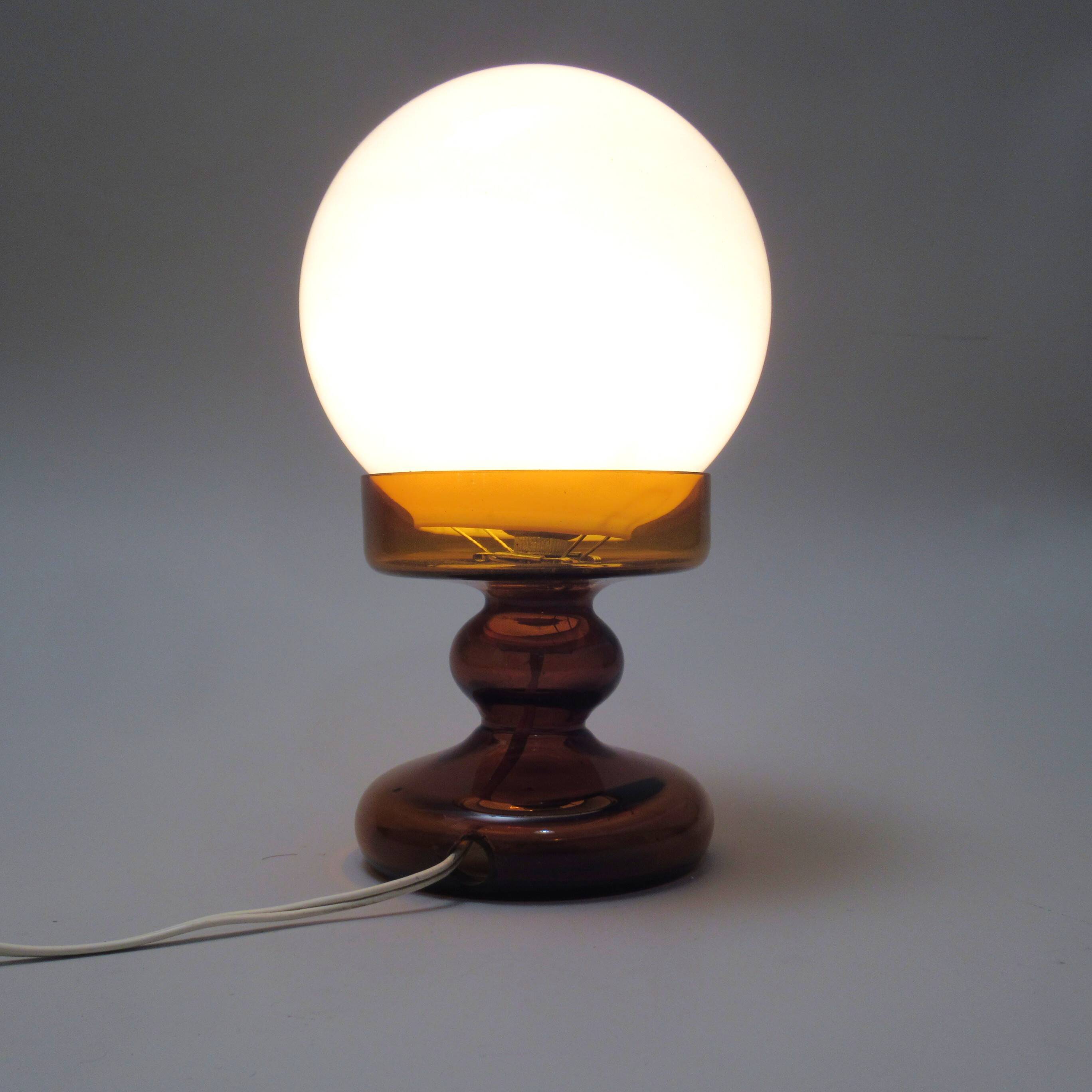 Small "Bilboquet" glass lamp from the 1970s.
