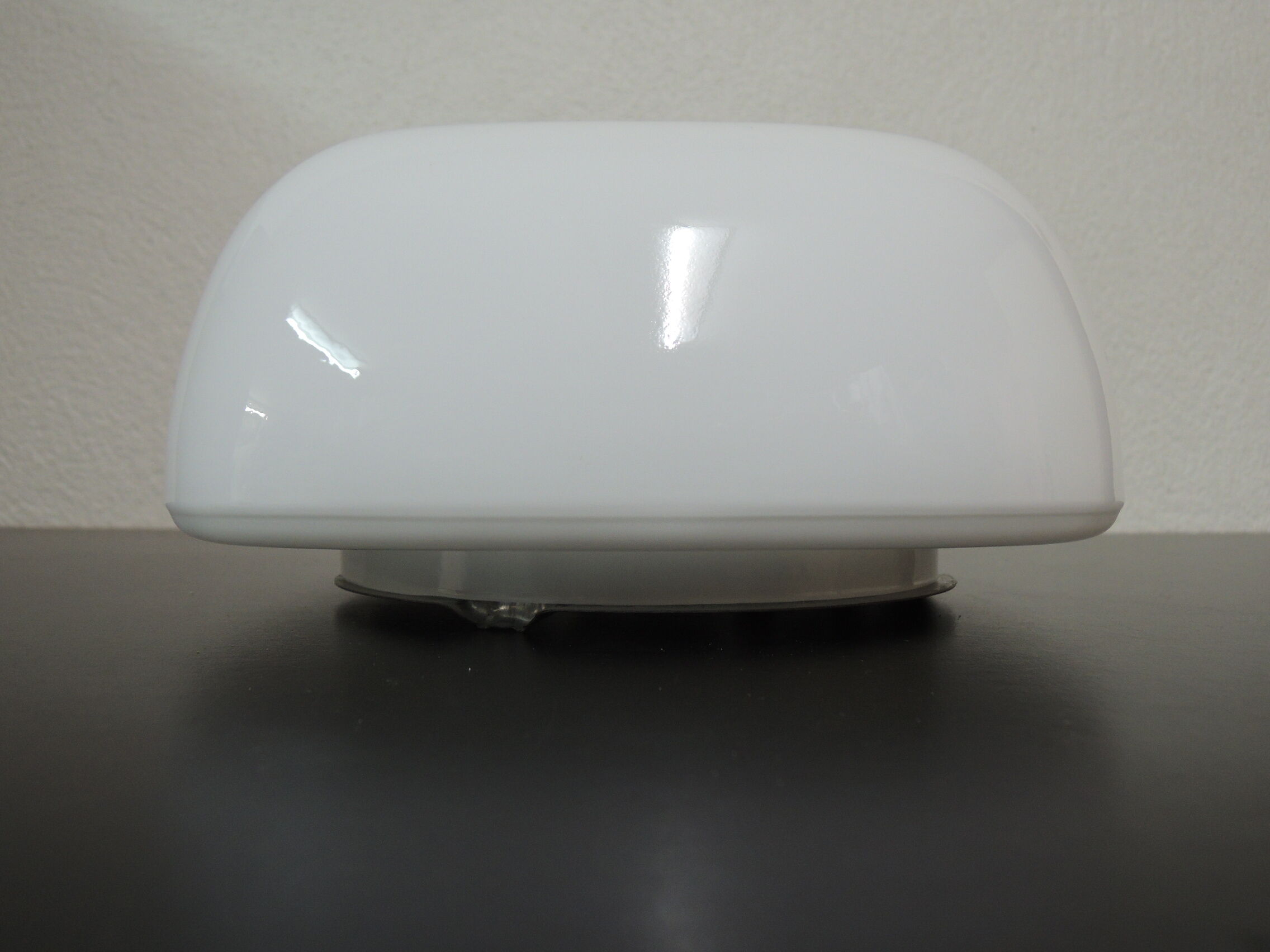 Square ceiling light in opaline