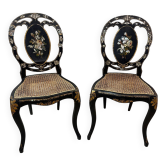 Paire de chaises Napoleon III