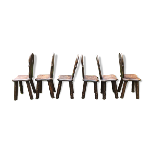 chaises vintage rustique
