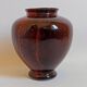 Carmine red blown glass vase 1950s