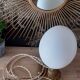 Lampe globe opaline