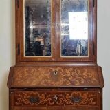 Venetian scriban secretary in Louis XV style, inlaid with walnut.