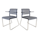 2x Wilkhahn Aline 230 chair with armrests (stackable)