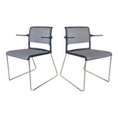 2 chaises Wilkhahn Aline 230 avec accoudoirs (empilables)