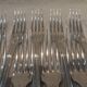 12 silver plated dessert forks by Christofle Vendome, 17.1 cm