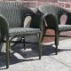 Salon de jardin complet en rotin. (Sofa, fauteuils x 2, table basse)
