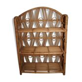 Shelf rattan bamboo vintage