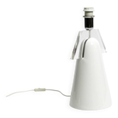 Stunning Italian 1970s ceramic plexiglass table lamp without a shade
