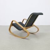 Vintage Rocking Chair/Lounge Chair “Dondolo” by Luigi Crassevig, 1970s