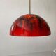 Coates enamel pendant lamp, 1960s, Germany
