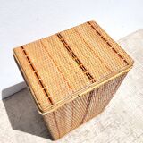 Rattan chest from the 1950s