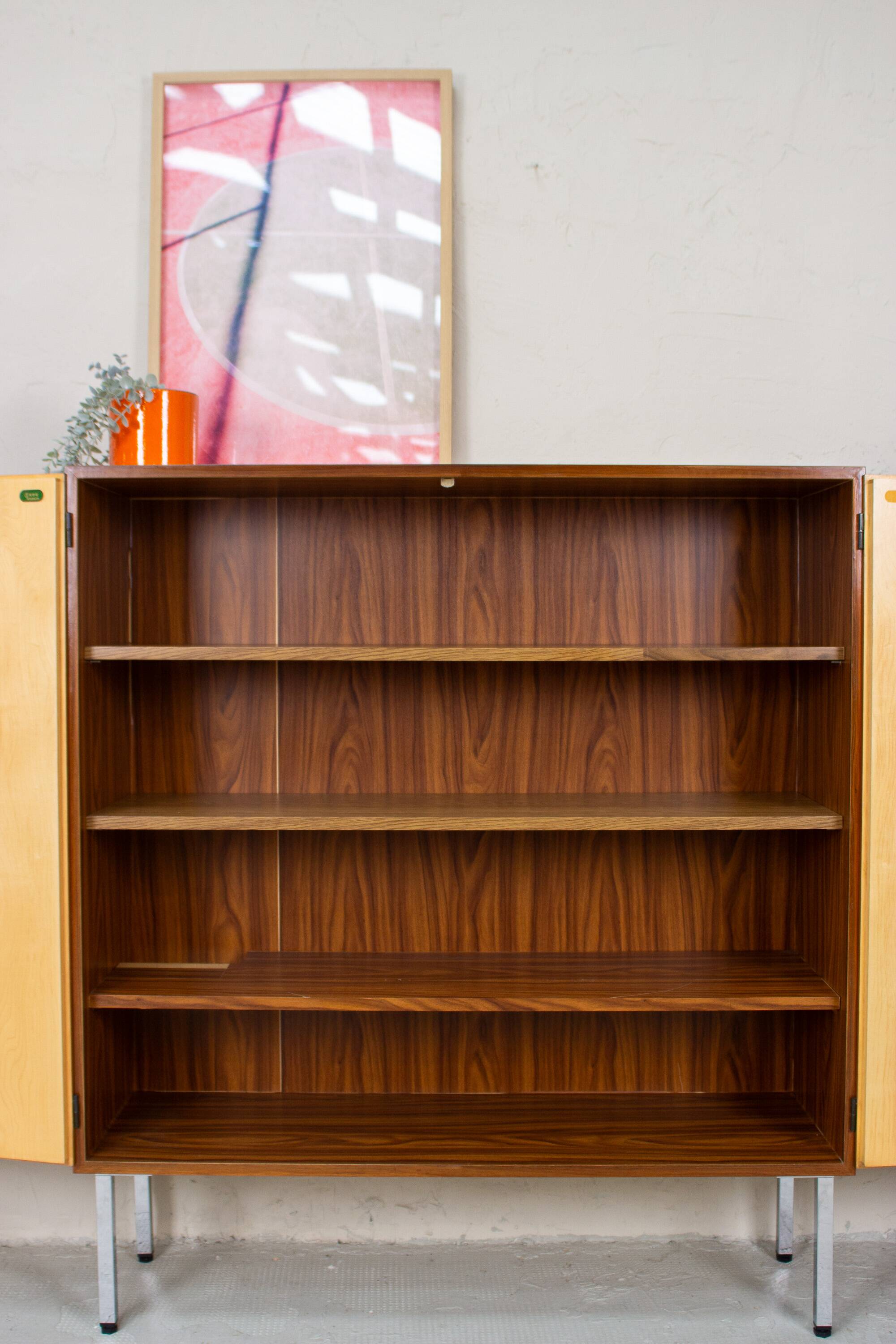Buffet vintage commode sideboard highboard mid-century teck noyer