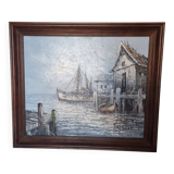 Vintage signed oil painting and unique artwork by Florence Wilkins Furst