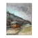 Tableau hst "ecluse du canal st martin" paris vers 1950 - ecole de paris