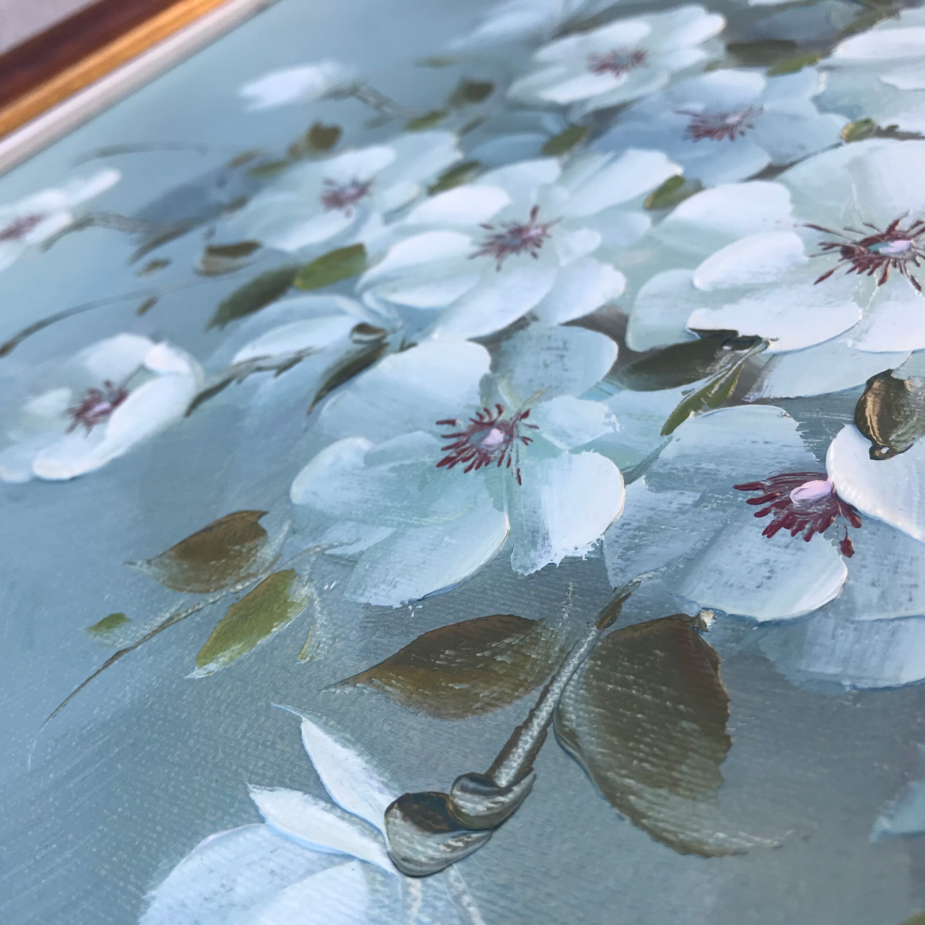 Gouache on canvas signed C Nichols