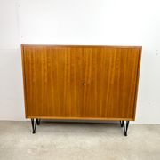 High vintage cabinet with hairpin legs