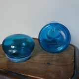apothecary bottle blue glass jar
