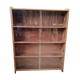 Étagères, bibliothèque vitrine verre/bois