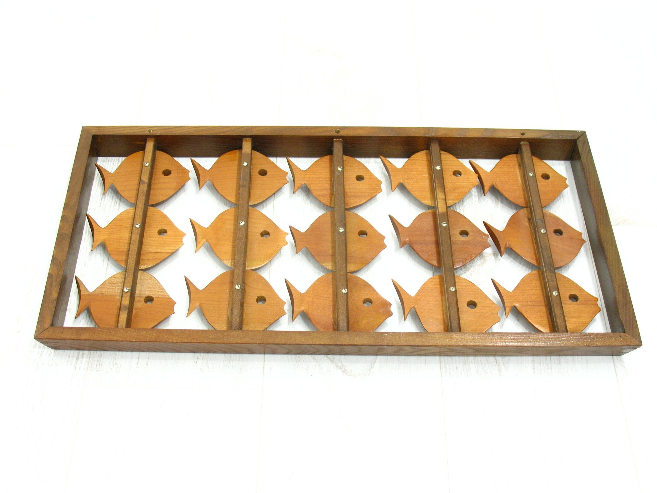 Wall decoration in teak, Denmark 70