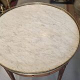 Louis XVI style bouillotte table in mahogany from the early 20th century