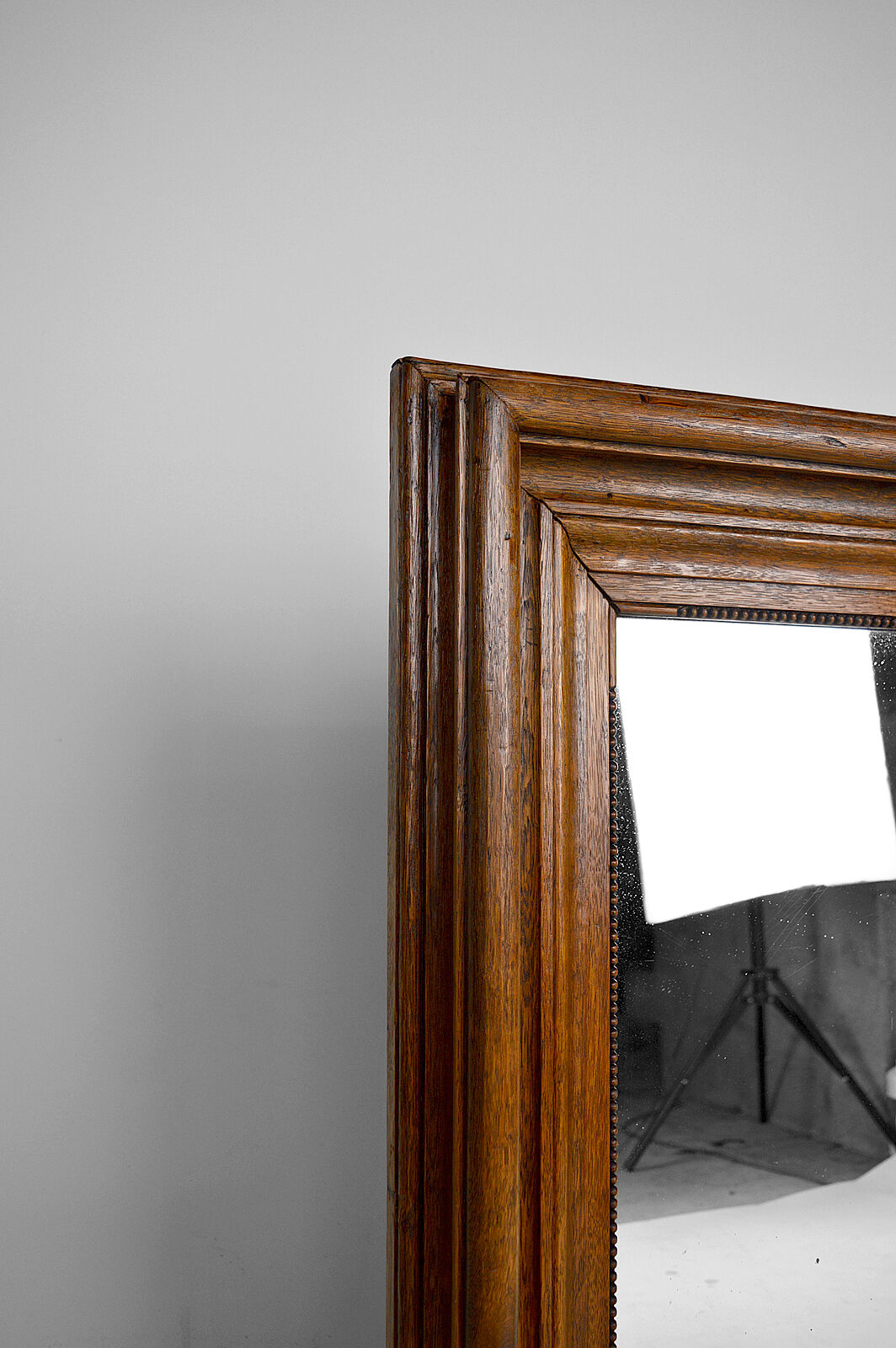 Napoleon III mirror in molded oak, France, circa 1860