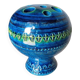 Vase aldo londi bitossi rimini blue ep 1960/70 italy