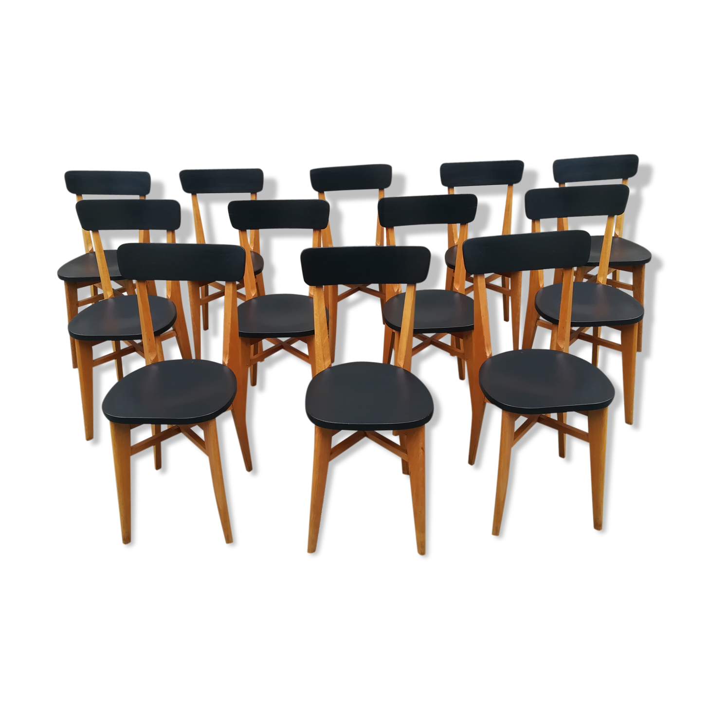 Set of 12 bistro chairs
