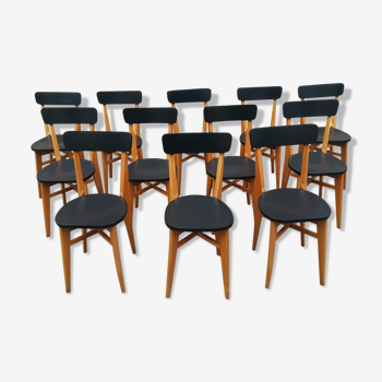 Lot de 12 chaises de bistrot