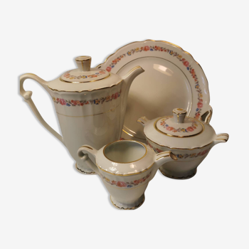 Service à thé café en porcelaine de luxe de la Compagnie Nationale