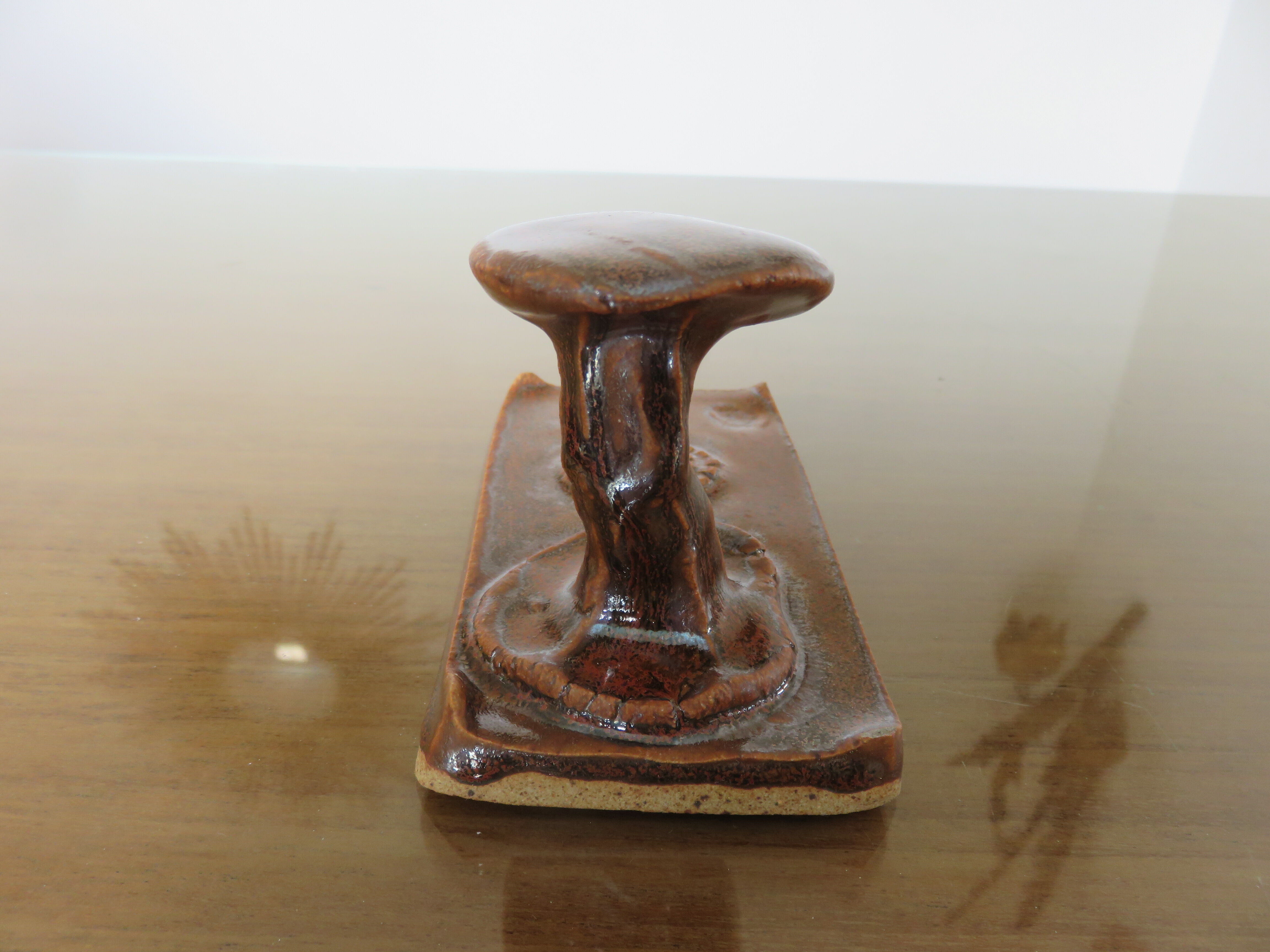 Ceramic wall coat hook 60s