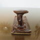 Ceramic wall coat hook 60s