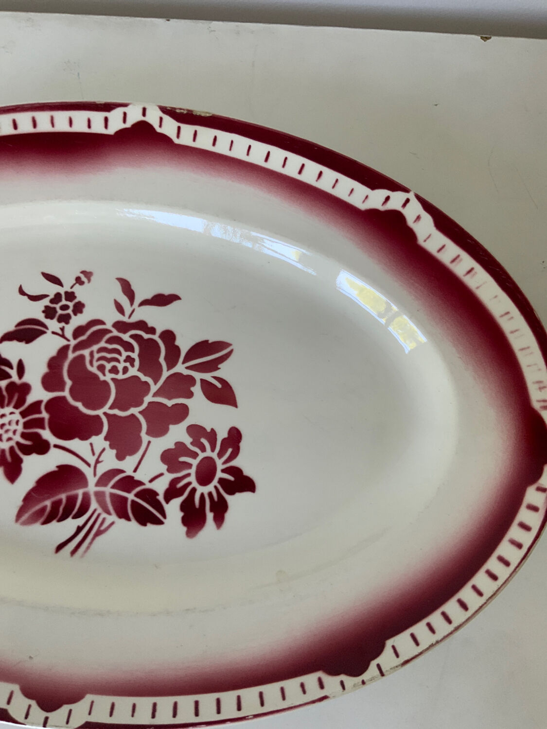 Oval dish Selency x Monoprix Croisé Laroche