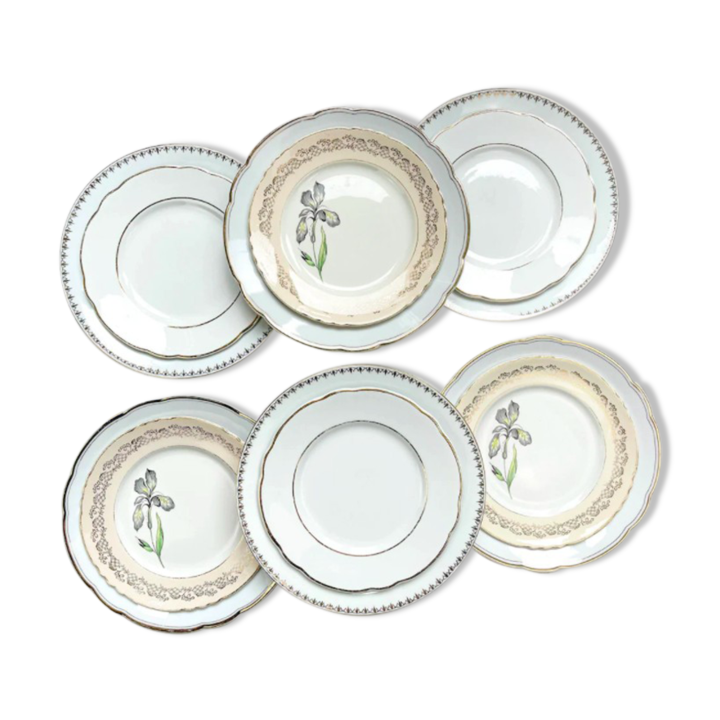 Porcelain dinner service for 6 people