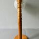 Pine articulated lamp with opaline, Scandinavian style, 70s