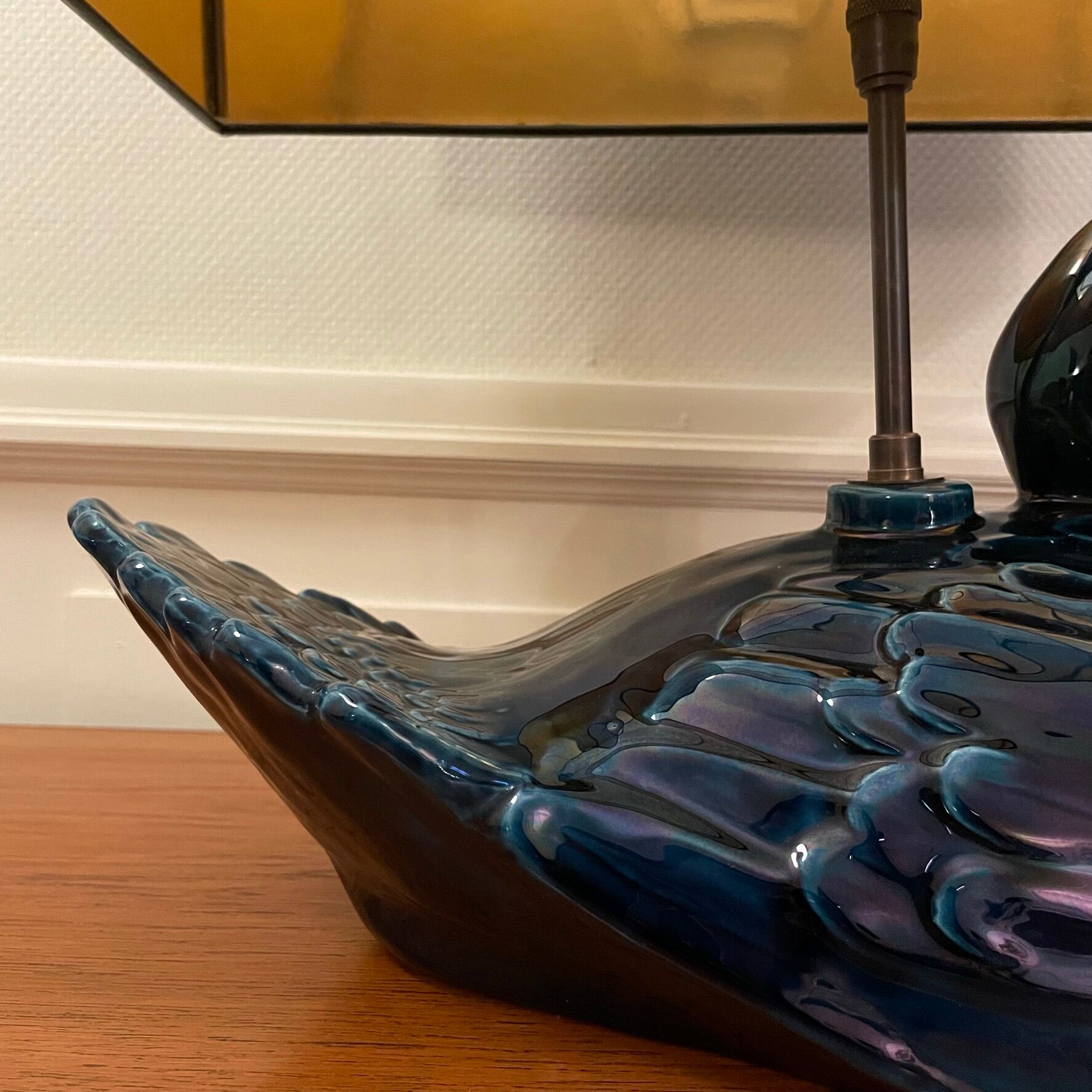 Art deco duck lamp