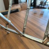 Chrome-plated brass magazine rack circa 1970