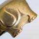 Vintage brass elephant figurine candle holder Haku mid-century